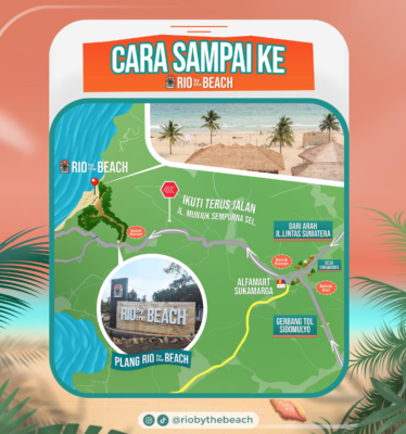 jalan menuju pantai rio